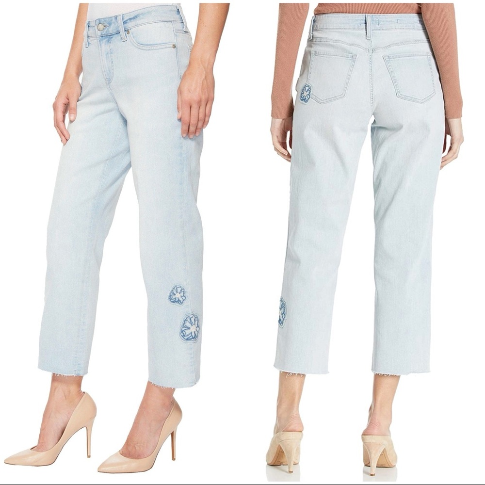 NYDJ Jenna Straight Ankle with Applique